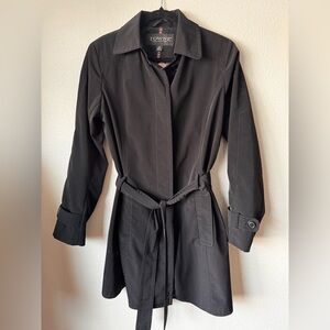 Women's Classic Black Trench Coat
